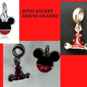 2 Mickey mouse charms